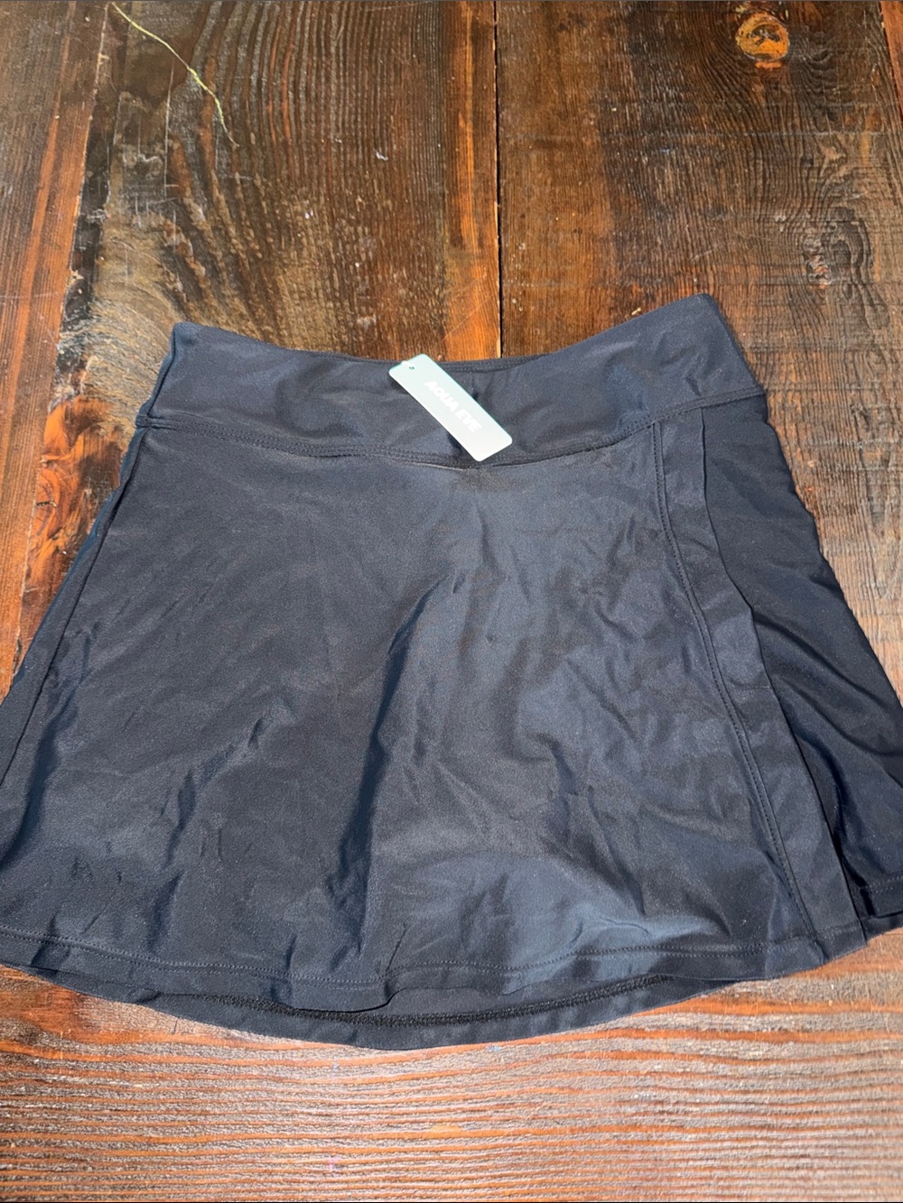 Black Womens Swim Skort